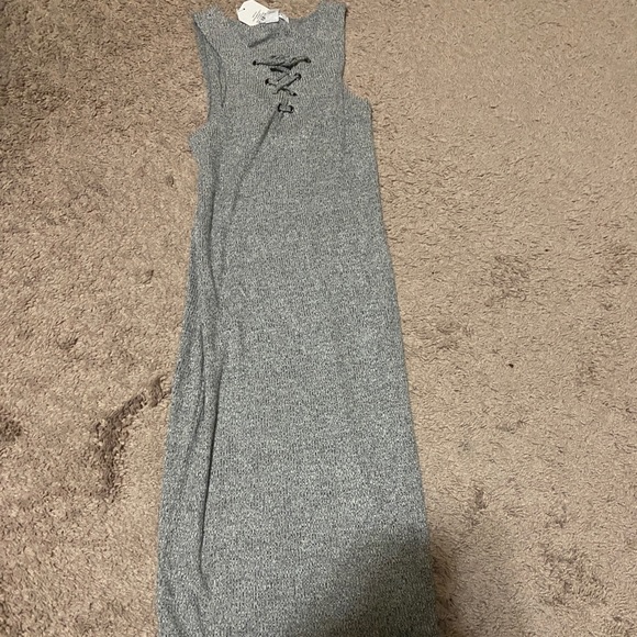 Gray tank top dress - Picture 2 of 2
